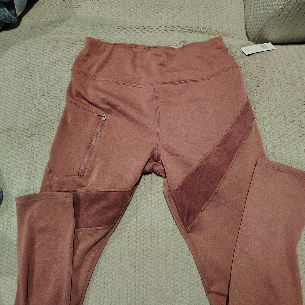 Tahari Kids Brown Leggings with Zipper Pocket
